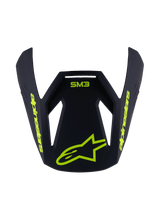 S-M3 Radium ECE06 Visor Gray Black Yellow Fluo Matte