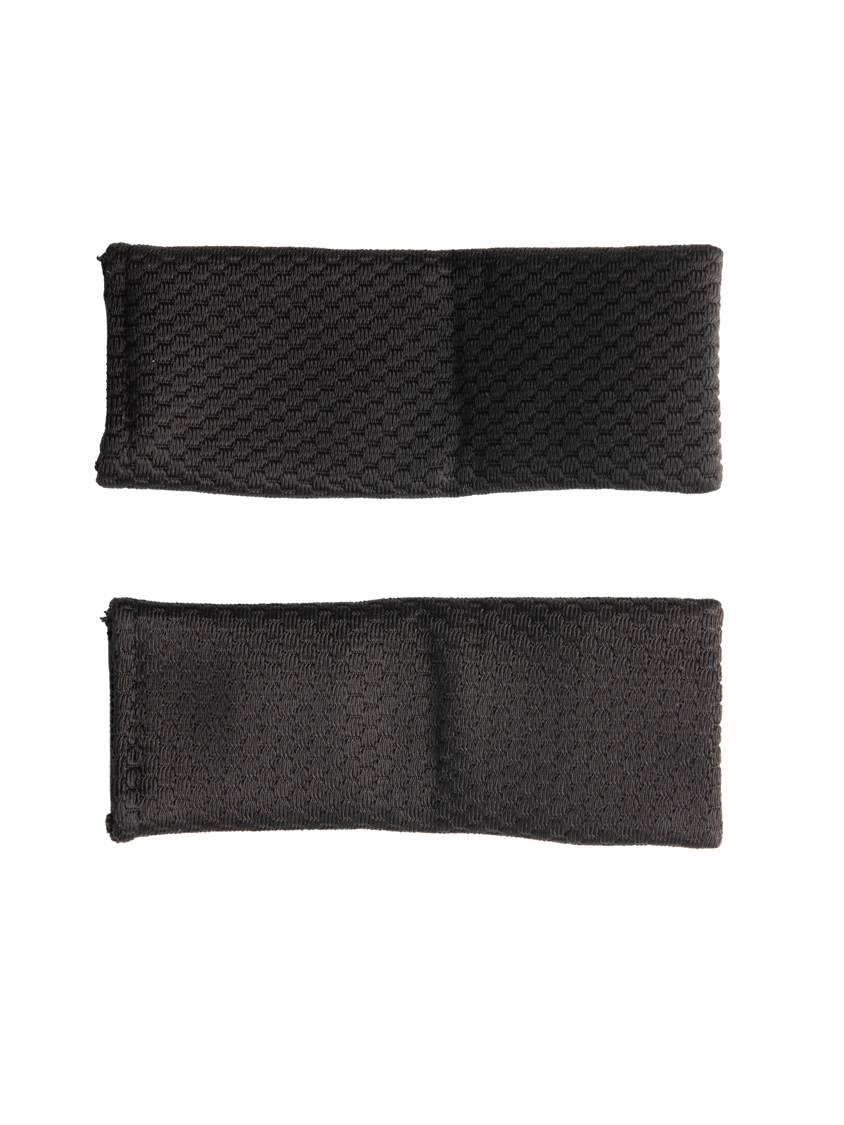 Alpinestars S-M7 Kinbandbeschermers Set, zwart, vervangende hoezen voor kinbanden van motorcrosshelmen, getextureerd synthetisch materiaal, zachte stof voor extra comfort, weergegeven als een paar rechthoekige zwarte pads