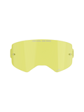 Alpinestars Supertech Clear Lens, vervangingslens voor motorcrossbril, gele tint, voorzien van "ONE GOAL. ONE VISION." branding, geïntegreerde tear-off posts, transparante slagvaste polycarbonaatconstructie.