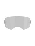 Alpinestars Supertech Smoke Lens, vervangende lens voor crossbril, medium rookgrijze tint, voorzien van 'ONE GOAL. ONE VISION.' tekst, gebogen polycarbonaat ontwerp met ingebouwde tear-off pinnen, off-road en motorcross accessoire