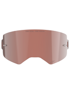 Alpinestars Supertech Mirror Lens, vervangingslens voor motorcrossbril, Mirror Silver met roodbruine Absolute Vision™ tint, reflecterend oppervlak met geïntegreerde tear-off posts, 'ONE GOAL. ONE VISION.' gravure en Alpinestars-logo