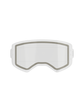 Alpinestars Supertech Dual Pane Roll Off Lens, vervangingslens voor motorcrossbrillen, transparant, dubbelgelaagde constructie met een zichtbare grijze neopreen afdichting en inkepingen aan de zijkant voor roll-off film, transparant slagvast polycarbonaat