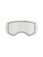 Alpinestars Supertech Dual Pane Roll Off Lens, vervangingslens voor motorcrossbrillen, transparant, dubbelgelaagde constructie met een zichtbare grijze neopreen afdichting en inkepingen aan de zijkant voor roll-off film, transparant slagvast polycarbonaat