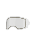 Alpinestars Supertech Dual Pane Roll Off Lens, heldere vervangende brillens, dubbelgelaagde anti-condens constructie met grijze neopreen afdichting, geïntegreerde siliconen glide lines voor soepele roll-off prestaties, gemaakt van slagvast polycarbonaat