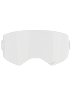 Alpinestars Supertech Roll Off Film, heldere vervangende goggle lens, transparant spuitgegoten polycarbonaat met horizontale Glide Lines, voorzien van een subtiel Alpinestars-logo, ontworpen voor motorcross roll-off systemen