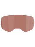 Alpinestars Supertech Wide Vision Roll-Off Lens, goggle accessoire, koper/roze tint, voorzien van horizontale glide lines en zijdelingse bevestigingspunten, slagvast polycarbonaat voor motocross en off-road gebruik.