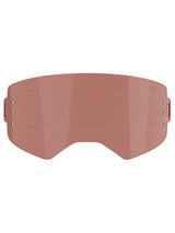 Alpinestars Supertech Wide Vision Roll-Off Lens, Goggle Accessory, Copper Rose tint, features horizontal glide lines and side mounting points, impact-resistant polycarbonate for motocross and off-road use.