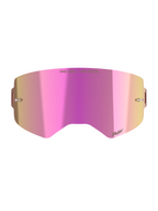 Alpinestars Supertech Mirror Pink Lens, roze spiegelglas voor motorcrossbril met tear-off bevestigingspunten.