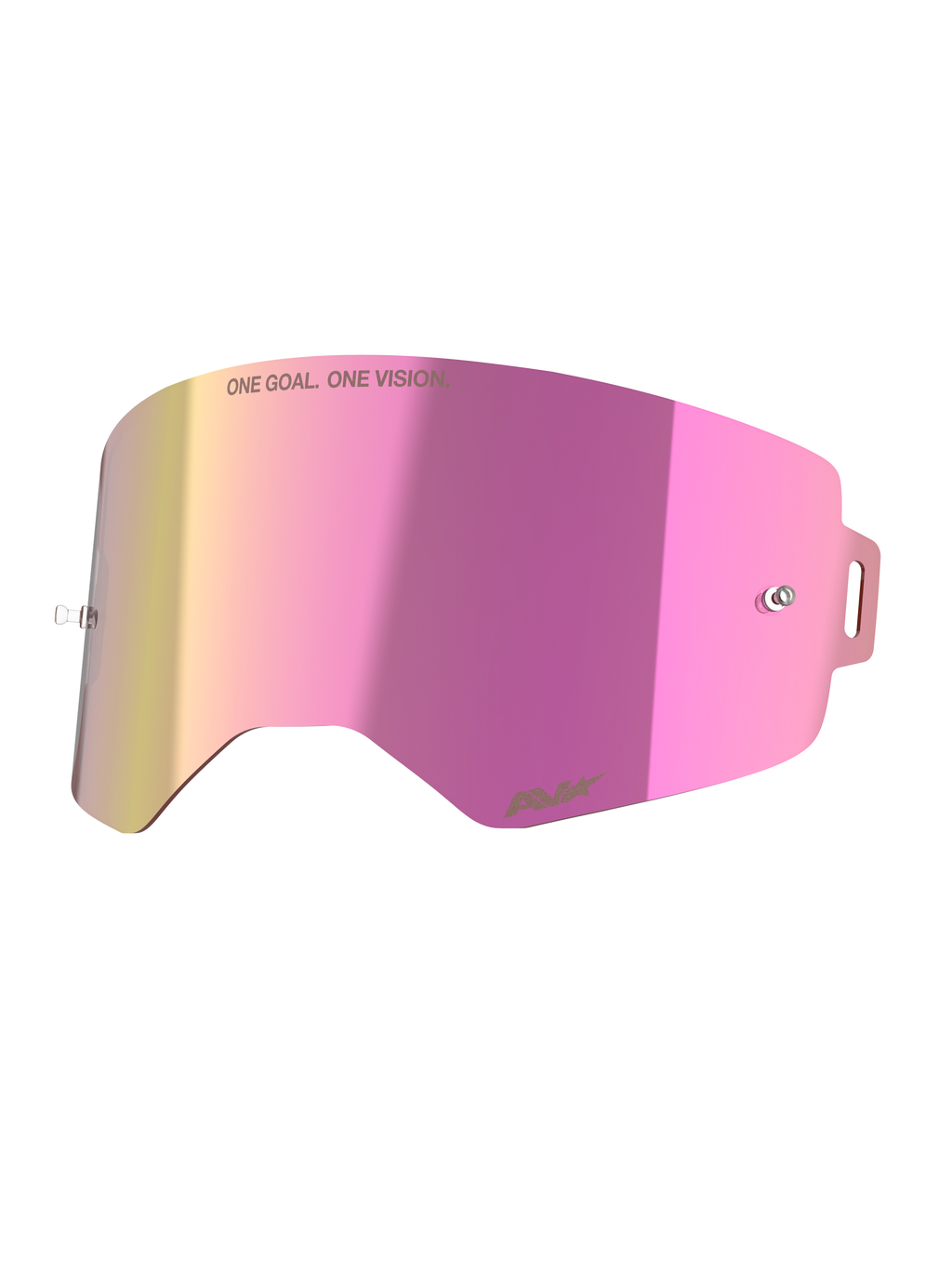 Alpinestars Supertech Mirror Pink Lens, roze spiegelende lens voor crossbril, polycarbonaat, Absolute Vision technologie.