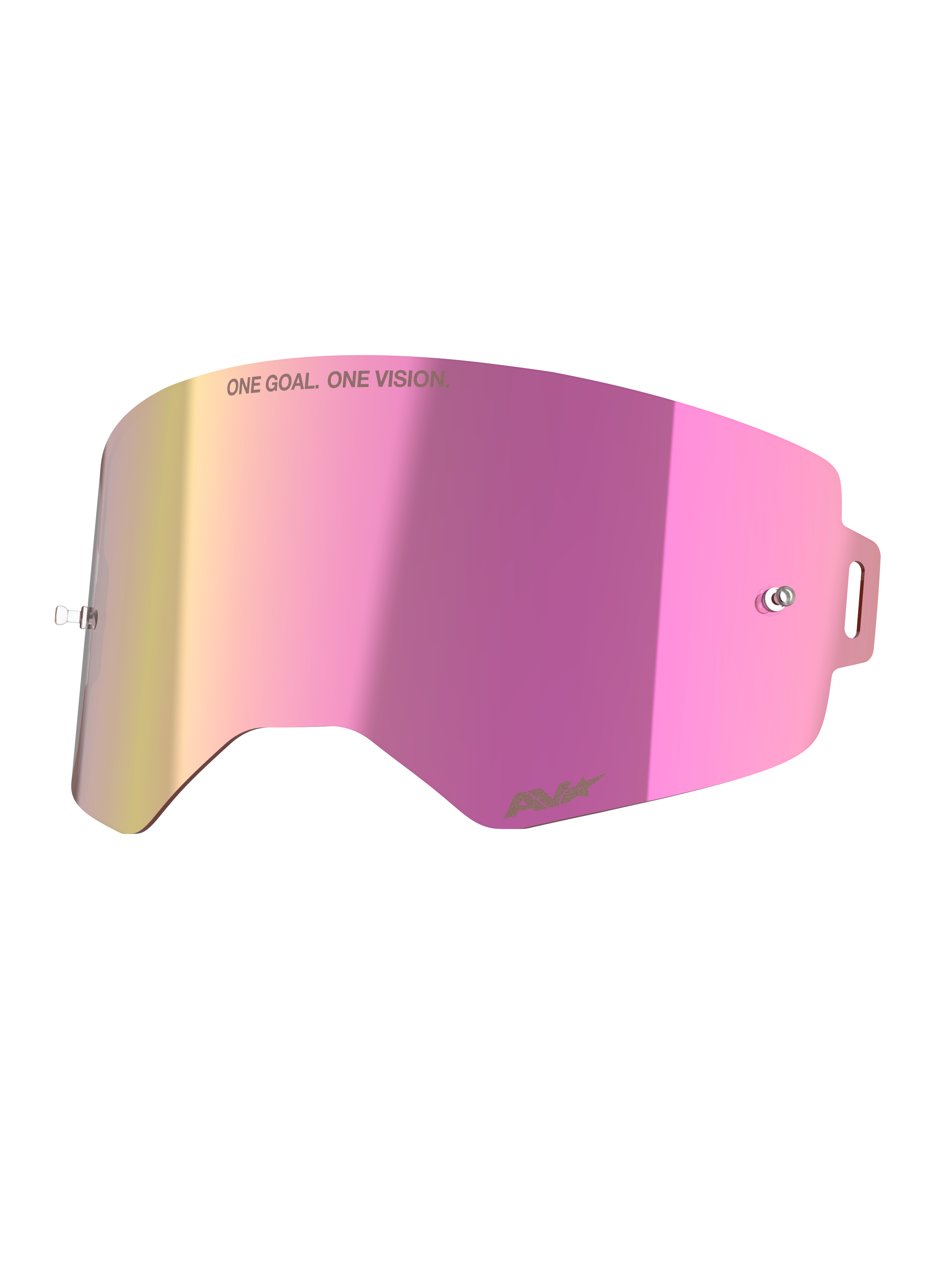 Alpinestars Supertech Mirror Pink Lens, roze spiegelende lens voor crossbril, polycarbonaat, Absolute Vision technologie.