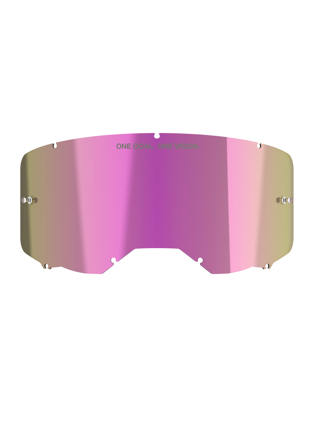 Alpinestars Vision 8-5-3 Mirror Pink Lens, roze spiegelende vervangingslens voor crossbril met tear-off-pinnen voor off-road gebruik.