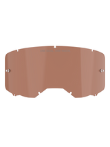 Alpinestars Vision 8-5-3 Goggle Lens, Copper Rose tint, replacement motocross goggle lens featuring "ONE GOAL. ONE VISION." text, curved polycarbonate design with tear-off pins for off-road racing
