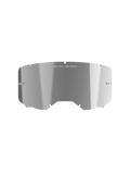 Alpinestars Vision 8-5-3 Mirror Lens, reflecterende Mirror Silver afwerking, gebogen polycarbonaat constructie met 'ONE GOAL. ONE VISION.'-branding, geïntegreerde tear-off posts, vervangingslens voor motorcrossbrillen