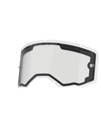 Alpinestars Vision 8-5-3 Lens Dual Pane, heldere vervangingslens voor crossbril, voorzien van dubbelwandige constructie met ventilatieopeningen en schuimvoering, geïntegreerde tear-off posts en zevenpunts sleutelgatvergrendelingssysteem, 'ONE GOAL. ONE VISION.' op de bovenrand