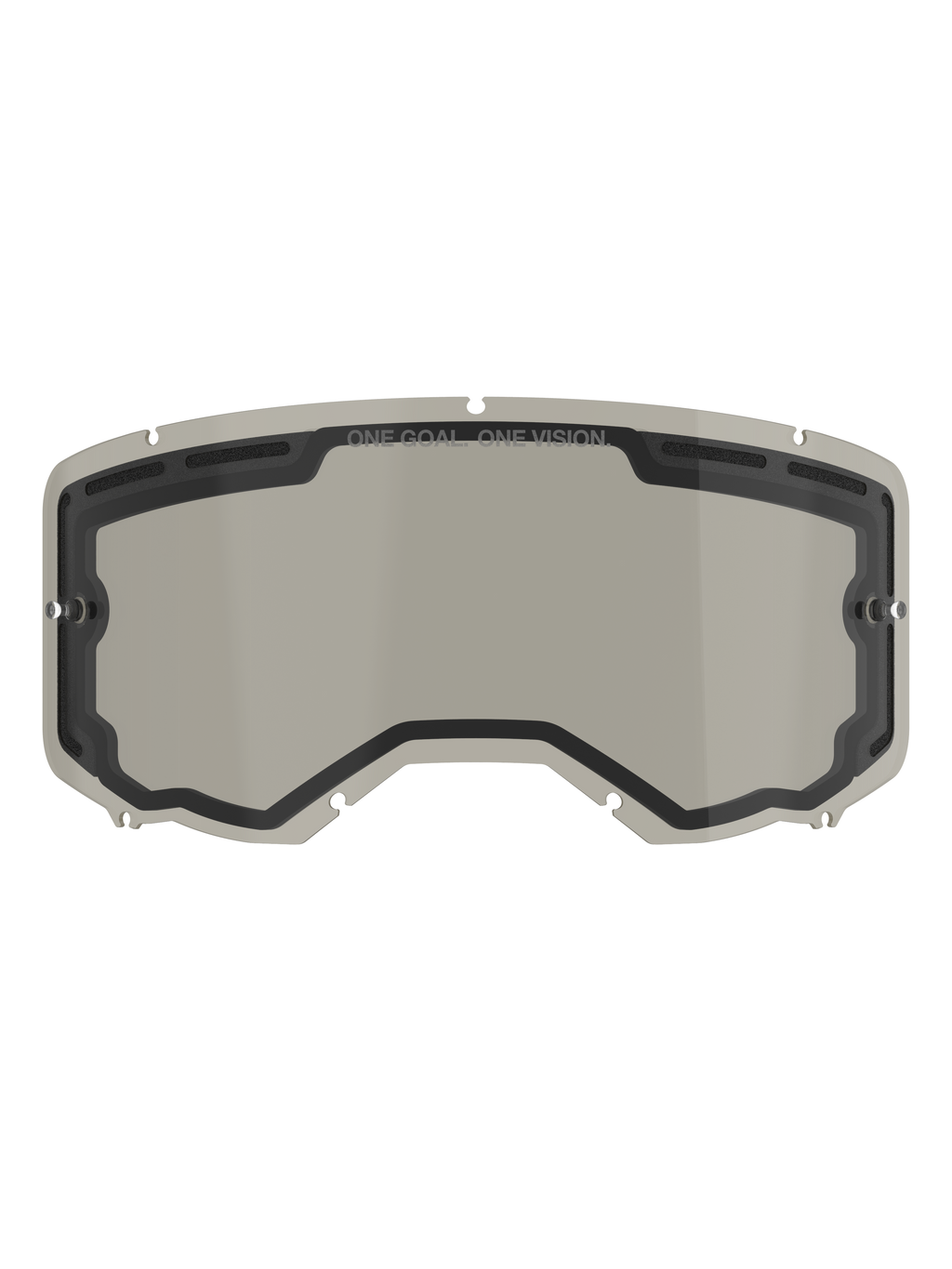 Alpinestars Vision 8-5-3 Dual Pane Lens, vervangende lens voor crossbril, rookgrijze tint, gebogen polycarbonaat met ventilatieopeningen en geïntegreerde tear-off posts, motorcross accessoire