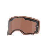 Alpinestars Vision 8-5-3 dubbelgelaagde lens, vervangende lens voor motorbril, Copper Rose, geventileerd dubbelwandig ontwerp met zwarte afdichting, voorzien van 'ONE GOAL. ONE VISION.' branding en geïntegreerde tear-off posts, duurzaam polycarbonaat voor off-road prestaties.
