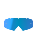 Alpinestars Vision Youth spiegellens, Mirror Blue vervangende lens voor crossbril, gebogen polycarbonaat ontwerp met zeven sleutelgat-vergrendelingspunten en tear-off pinnen, jeugd motorcross accessoire