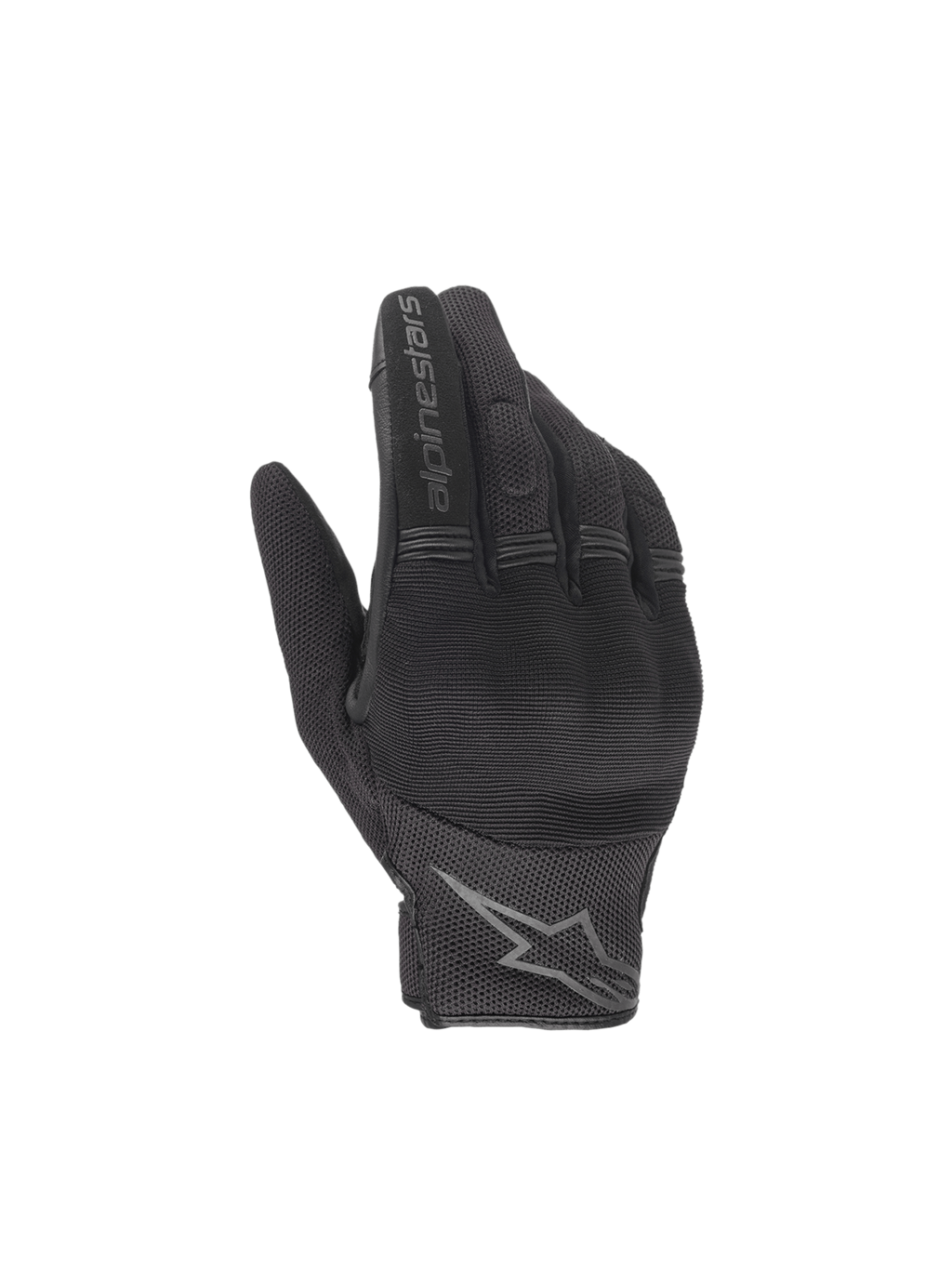 Alpinestars Copper handschoenen, zwarte urban motorhandschoenen voor heren, mesh, harde knokkelbescherming, CE-gecertificeerd.