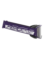 Alpinestars Limited Edition HUNTA96 XXV Supertech Vision Goggles, motorcrossbril, paars en wit met zilveren spiegellens, voorzien van een brede paarse band met witte H96RS-branding en een op de GT3 geïnspireerd ontwerp