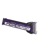 Alpinestars Limited Edition HUNTA96 XXV Supertech Vision Goggles, motorcrossbril, paars en wit met zilveren spiegellens, voorzien van een brede paarse band met witte H96RS-branding en een op de GT3 geïnspireerd ontwerp