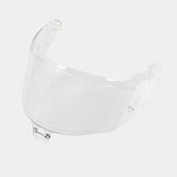 Alpinestars Supertech R10 AFHS-01 Shield, Motorcycle Helmet Visor, Clear, transparent plastic with side mounting points and central locking mechanism, replacement eye protection for S-R10 helmets