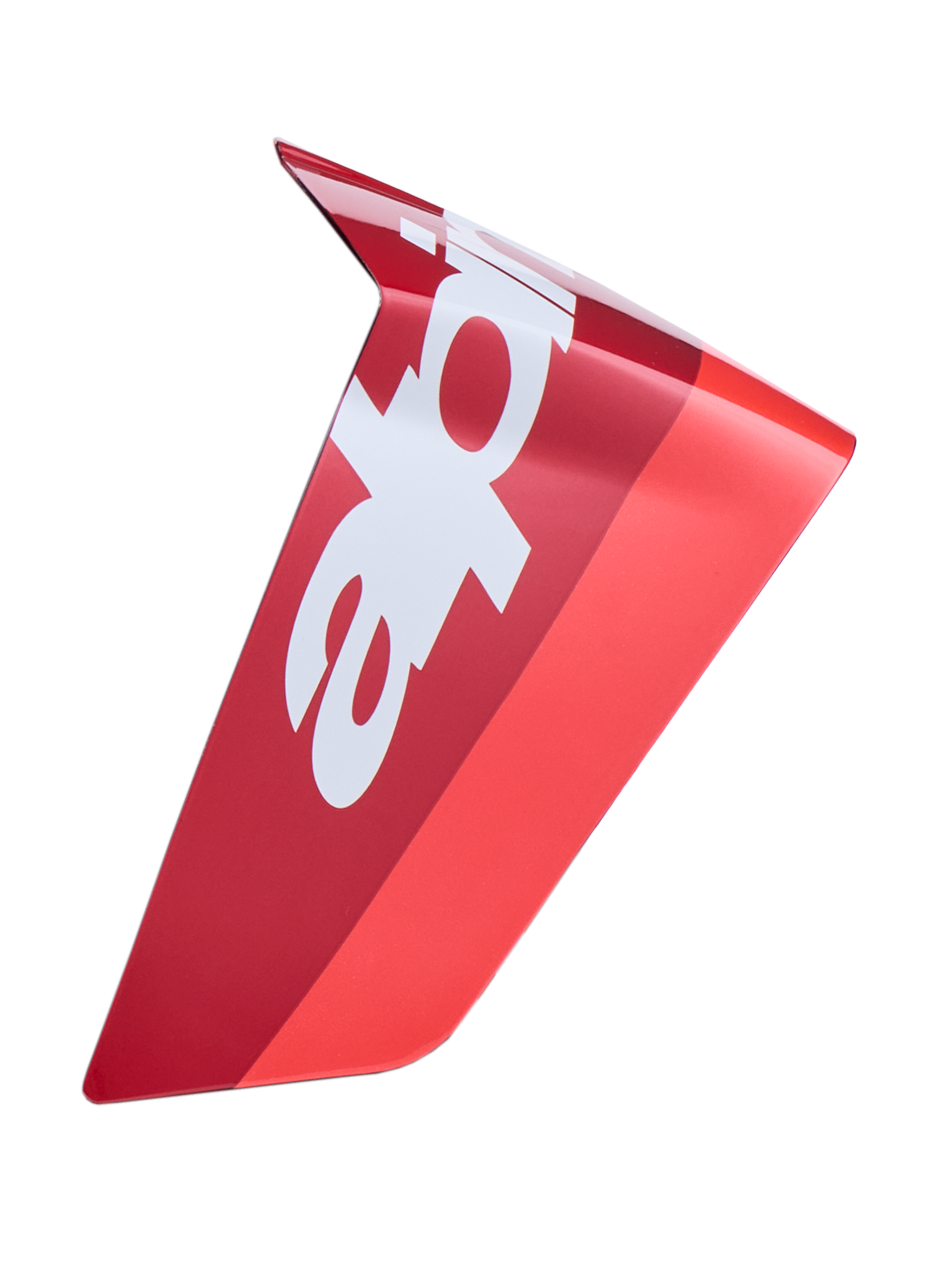 Alpinestars Supertech R10 Arius Race Spoiler, Motorcycle Helmet Accessory, Red and White, Glossy Finish, Aerodynamic replacement part for racing helmets