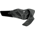 Alpinestars Touring Belt, zwarte motor niergordel met ergonomische ondersteuning voor de onderrug, gewatteerde thermische voering, mesh-panelen voor ventilatie, dubbele elastische tailleband met wit Astars-logo, beschermende uitrusting voor tour- en adventure-ritten