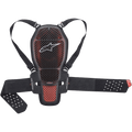 Alpinestars Nucleon KR-1 Cell rugbeschermer, motorrugbescherming, transparant smoke en rood, harde kunststof roosterstructuur, verstelbare schouderbanden en niergordel, ademende mesh en bio-schuim constructie
